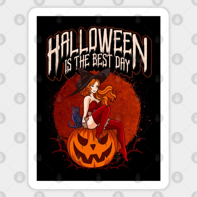 Halloween Anime Witch Costume Design Sticker by creative